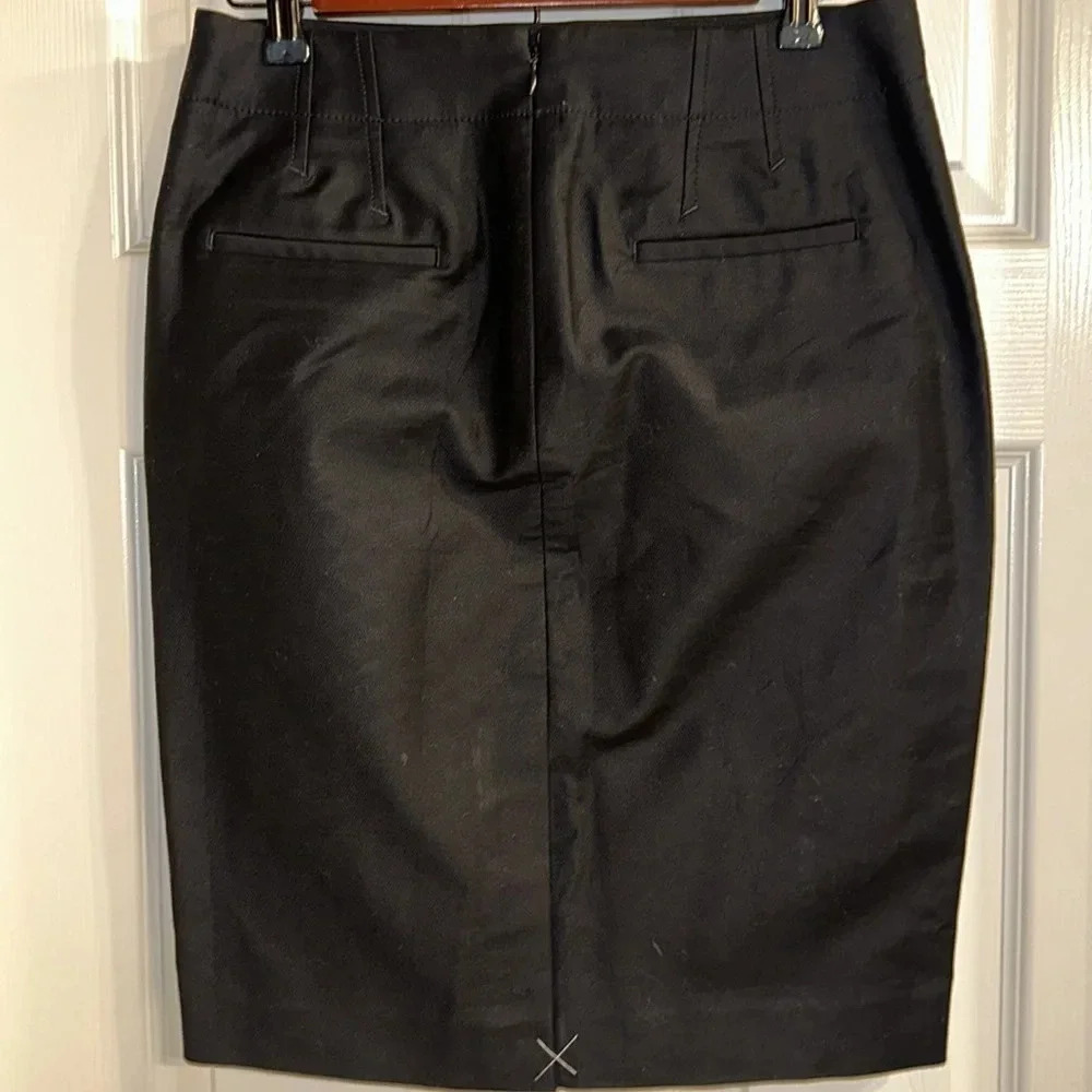 NWT J. Crew Black Pencil Skirt (2) - Picture 2 of 5